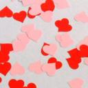 250 Fillerfetti hearts wedding and party confetti personalised custom photo photograph decoration