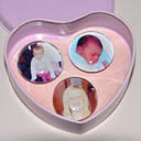 3 Keepfetti in heart tin wedding and party confetti personalised custom photo photograph decoration