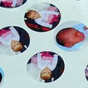 250 of circle shape Printfetti wedding and party confetti personalised custom photo photograph decoration