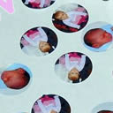 500 of circle shape Printfetti wedding and party confetti personalised custom photo photograph decoration