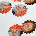 250 of star shape Printfetti wedding and party confetti personalised custom photo photograph decoration